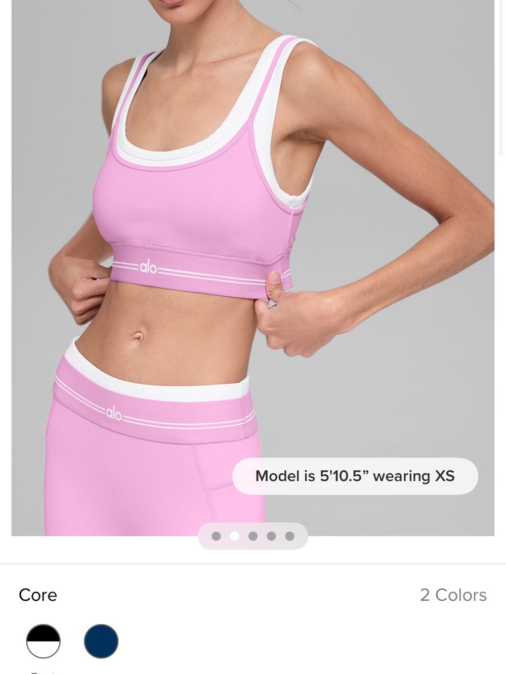 ALO airbrush better together sport bra SMALL